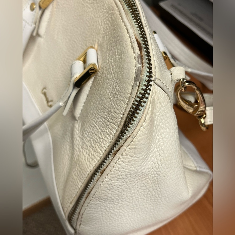 Gianni Conti White and Cream Handbag - Picture 9 of 16